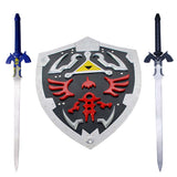 Hylian Shield Set with Swords Black & Blue Link Gear