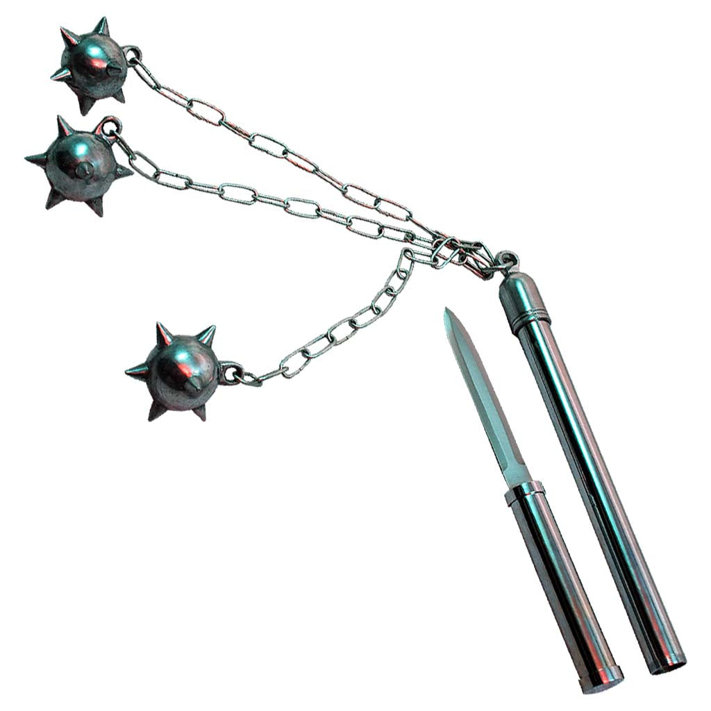 Triple Spike Flail Mace with Knife Collector Replica