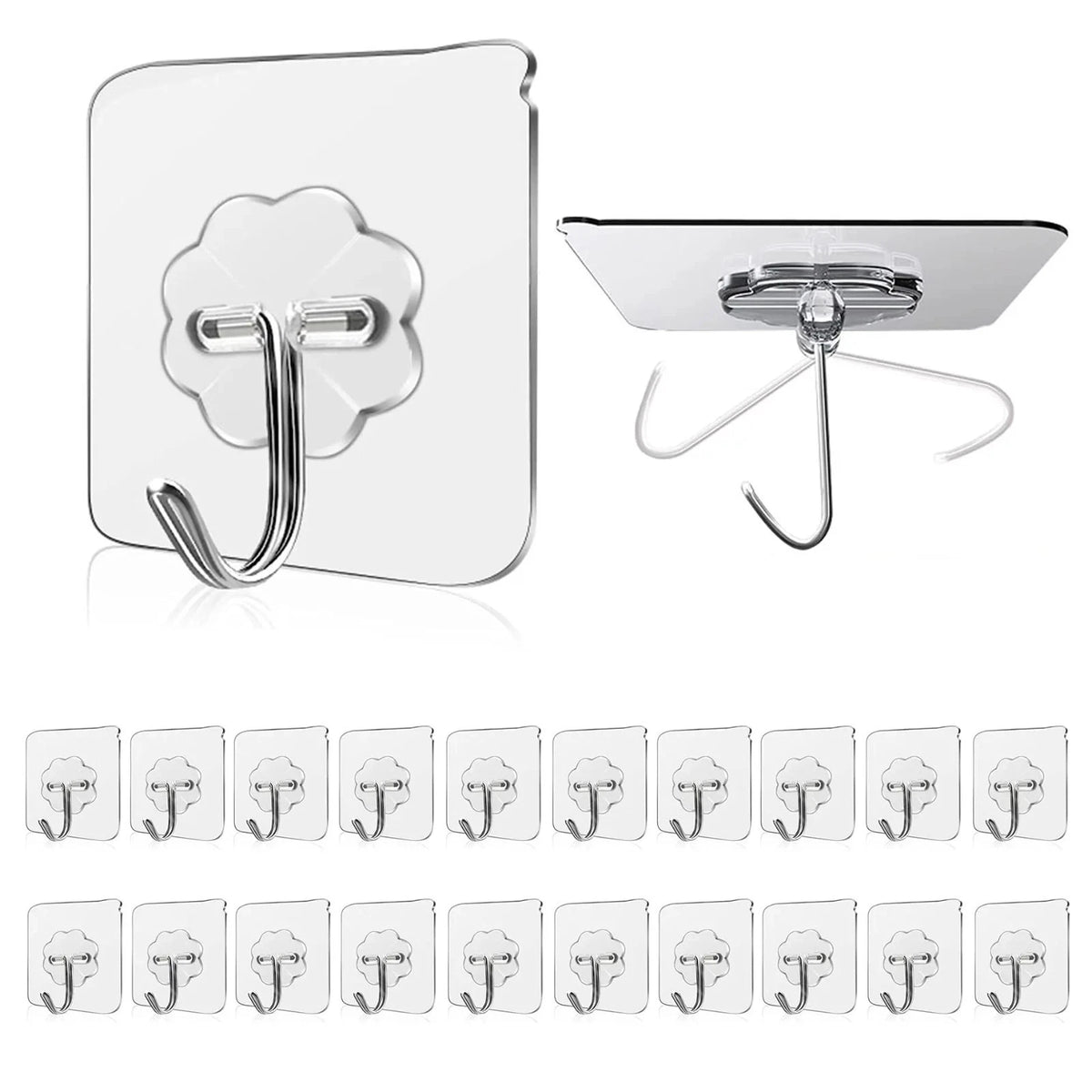 10 Pack Self Adhesive Wall Hooks