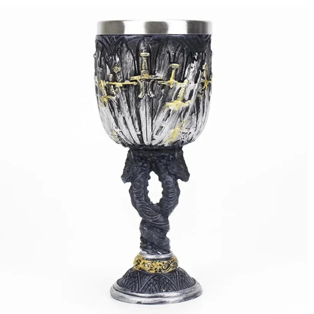 3D Stainless Steel Mug – Fantasy Viking Tankard Gift