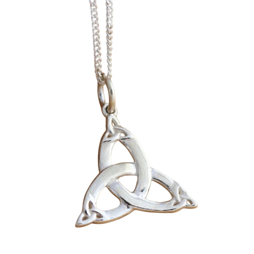 925 Sterling Silver Triquetra Celtic Knot Pendant