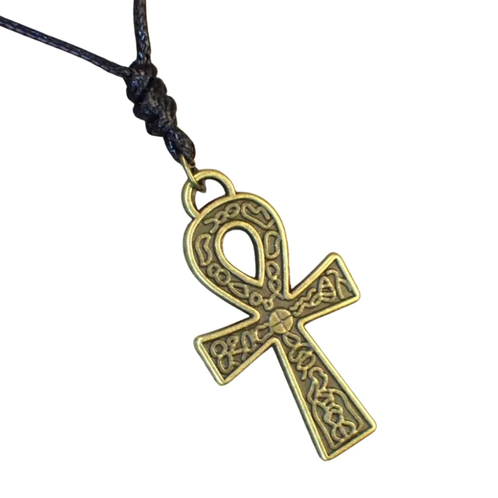 Ankh Egyptian Cross Bronze Necklace