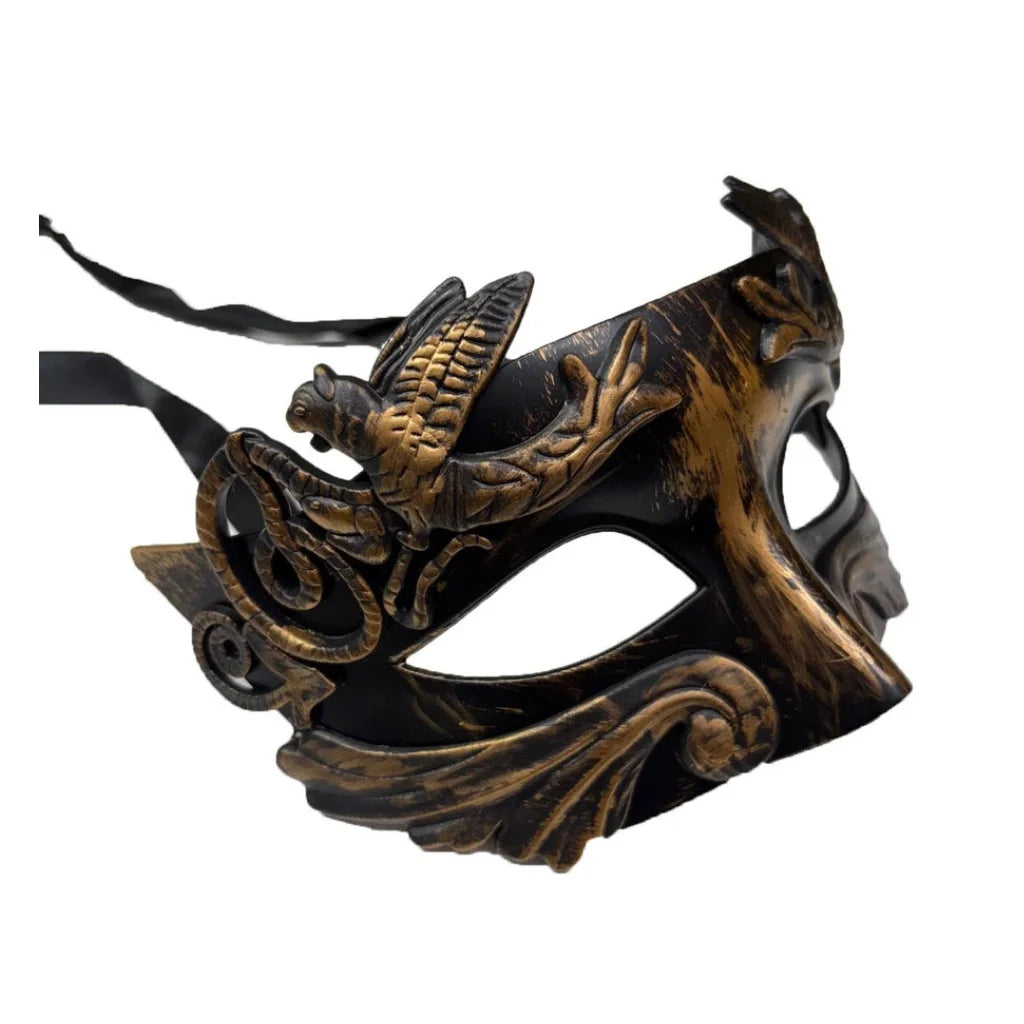 Bronze Medieval Masquerade Mask – Greek Roman Venetian