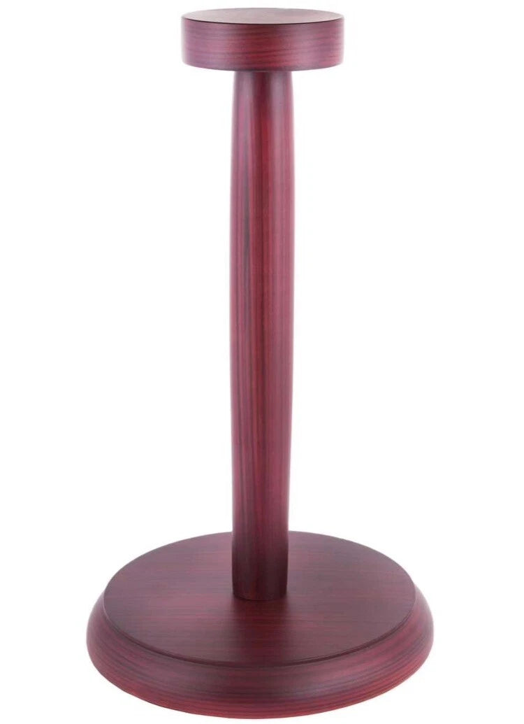 Brown Wooden Helmet Display Stand