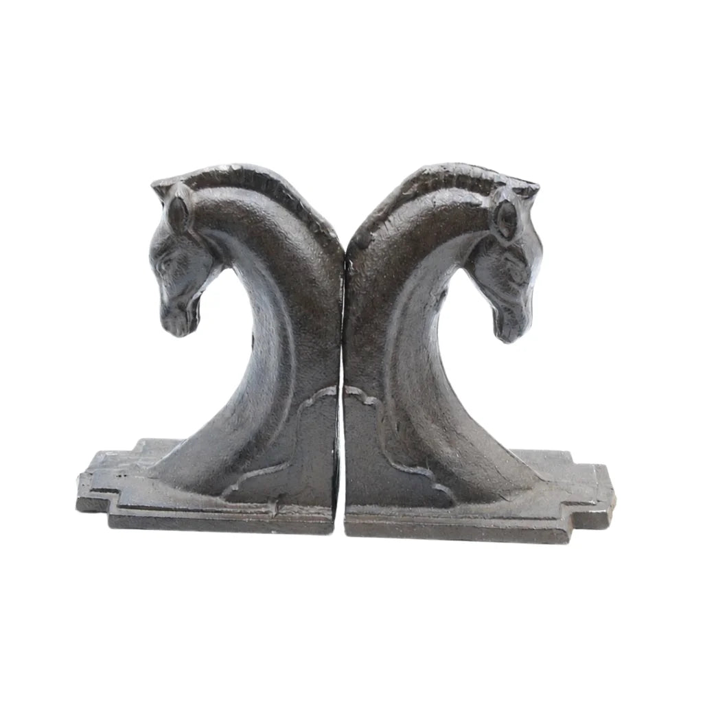 Cast Iron Horse Head Bookends