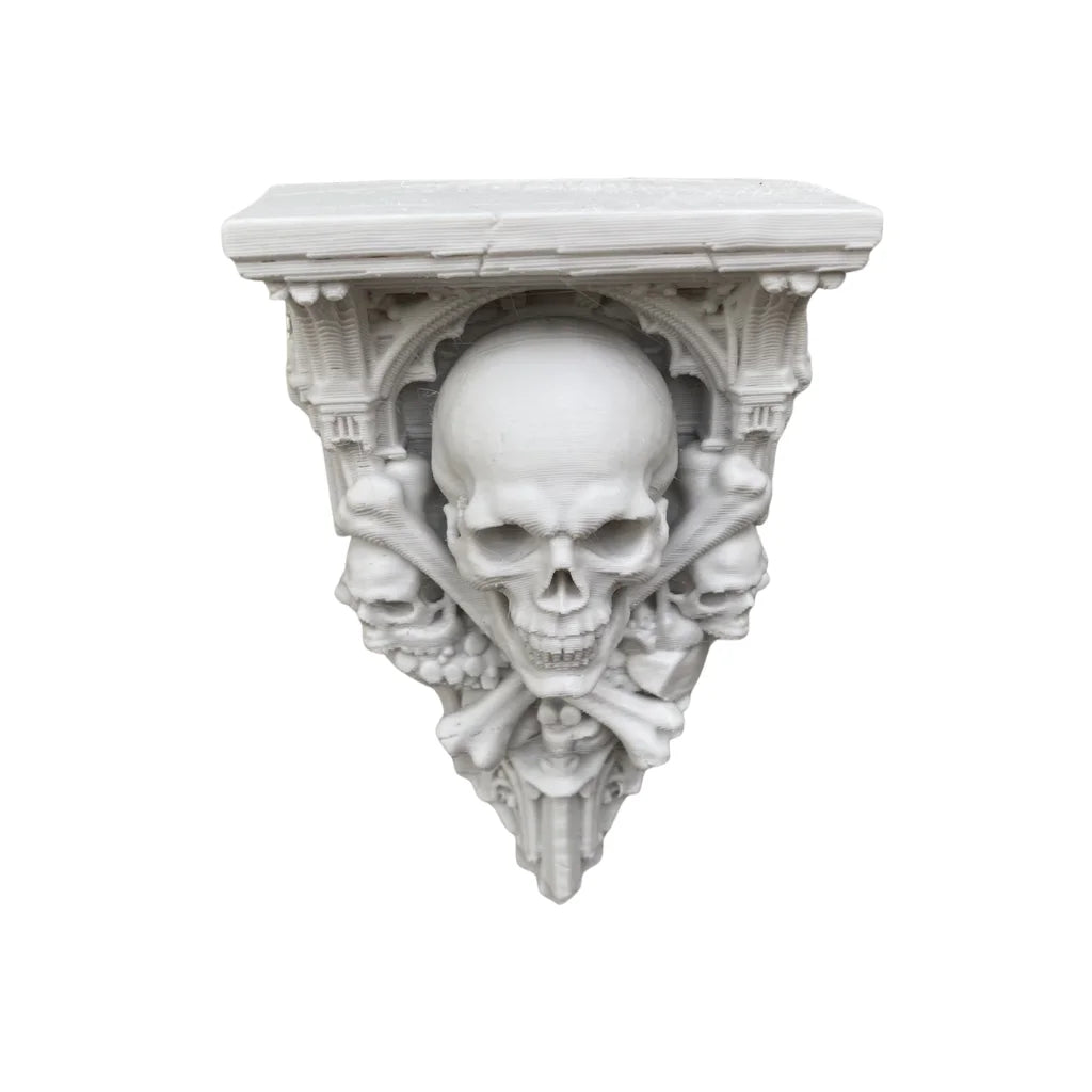 Catacomb Gothic Skull Mini Wall Shelf
