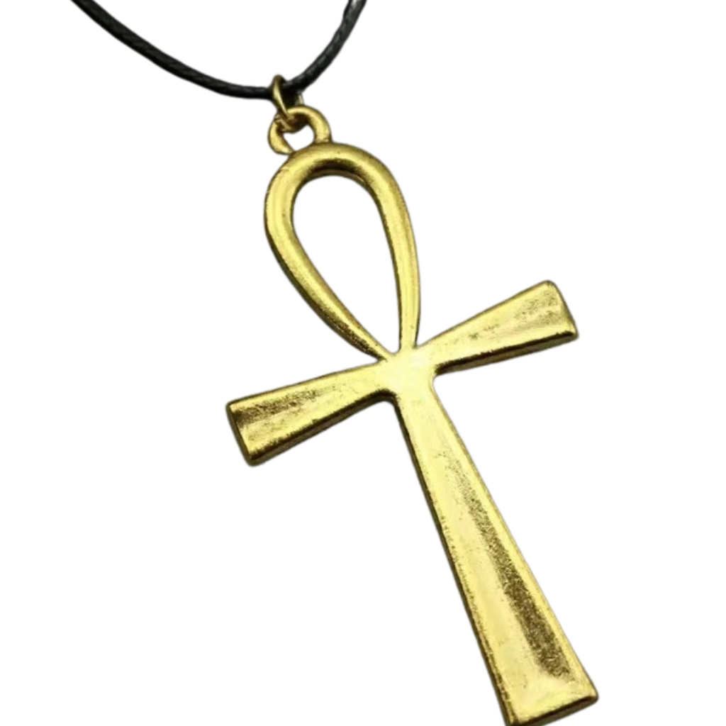 Egyptian Ankh Gold Pendant Necklace
