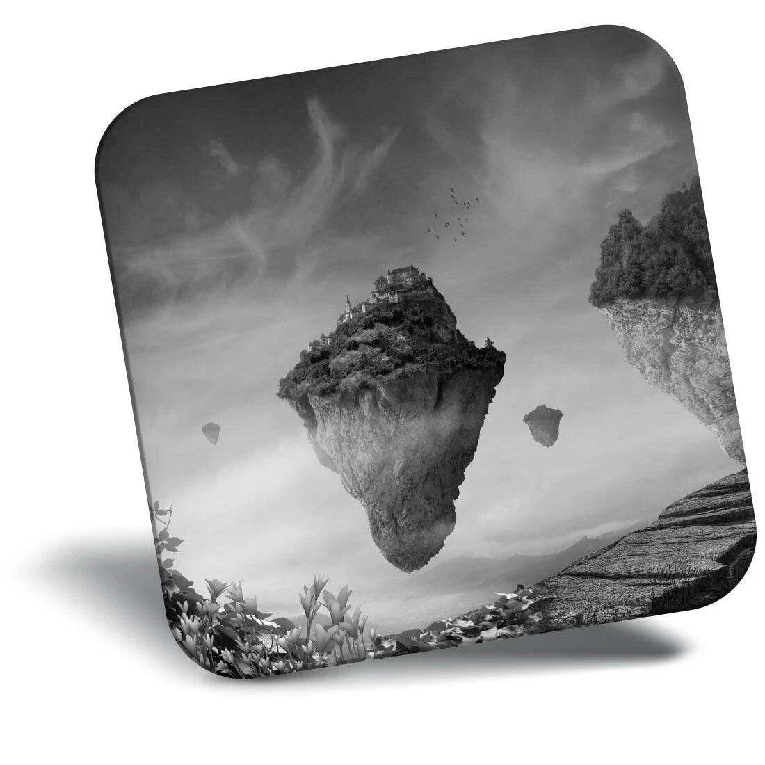 Floating Castle Medieval Fantasy Fridge Magnet