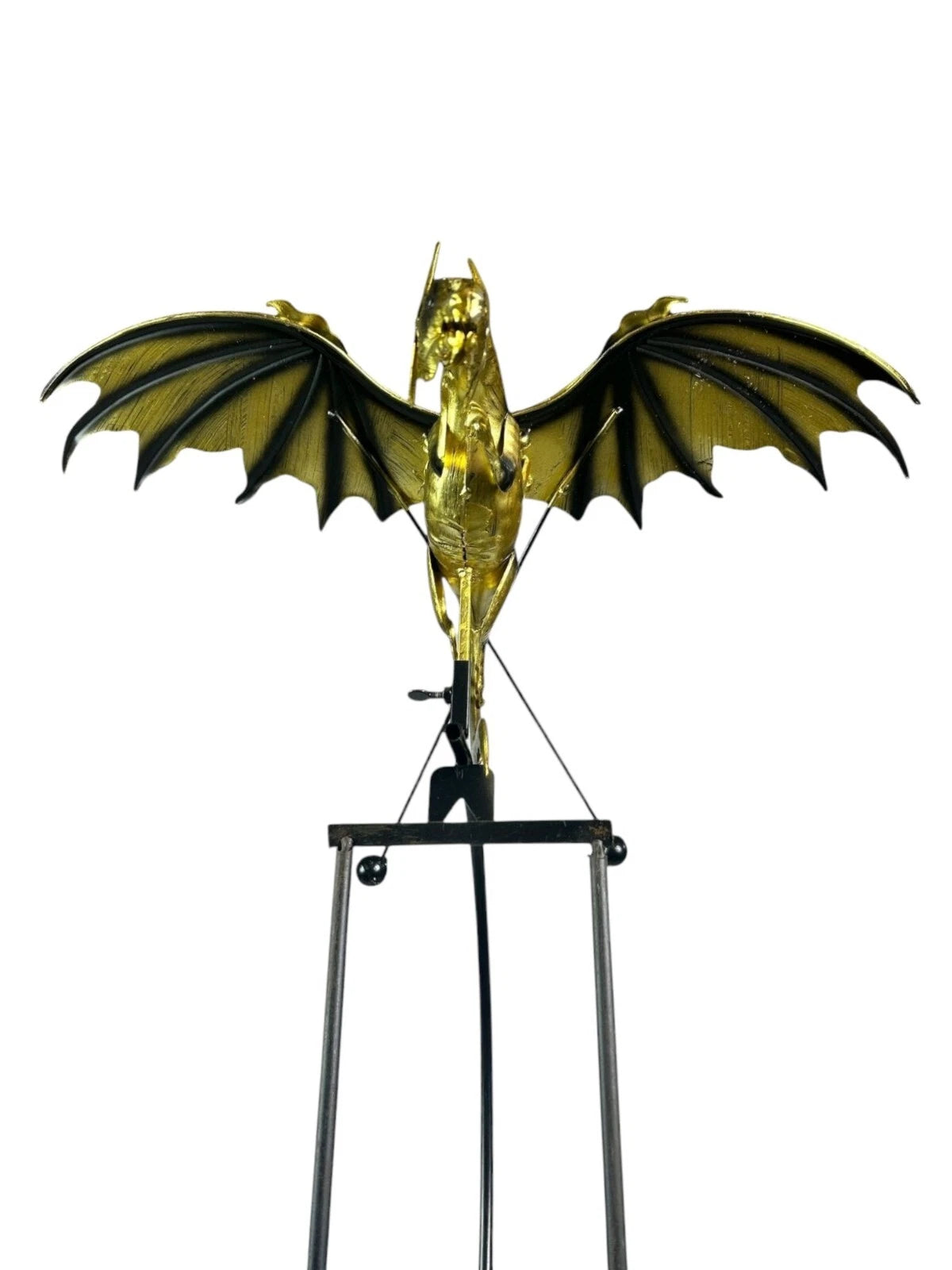 Golden Dragon Rocking Garden Ornament