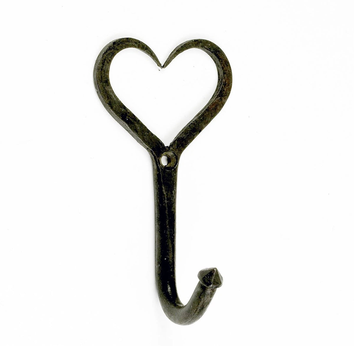 Heart Shaped Cast Iron Wall Hook