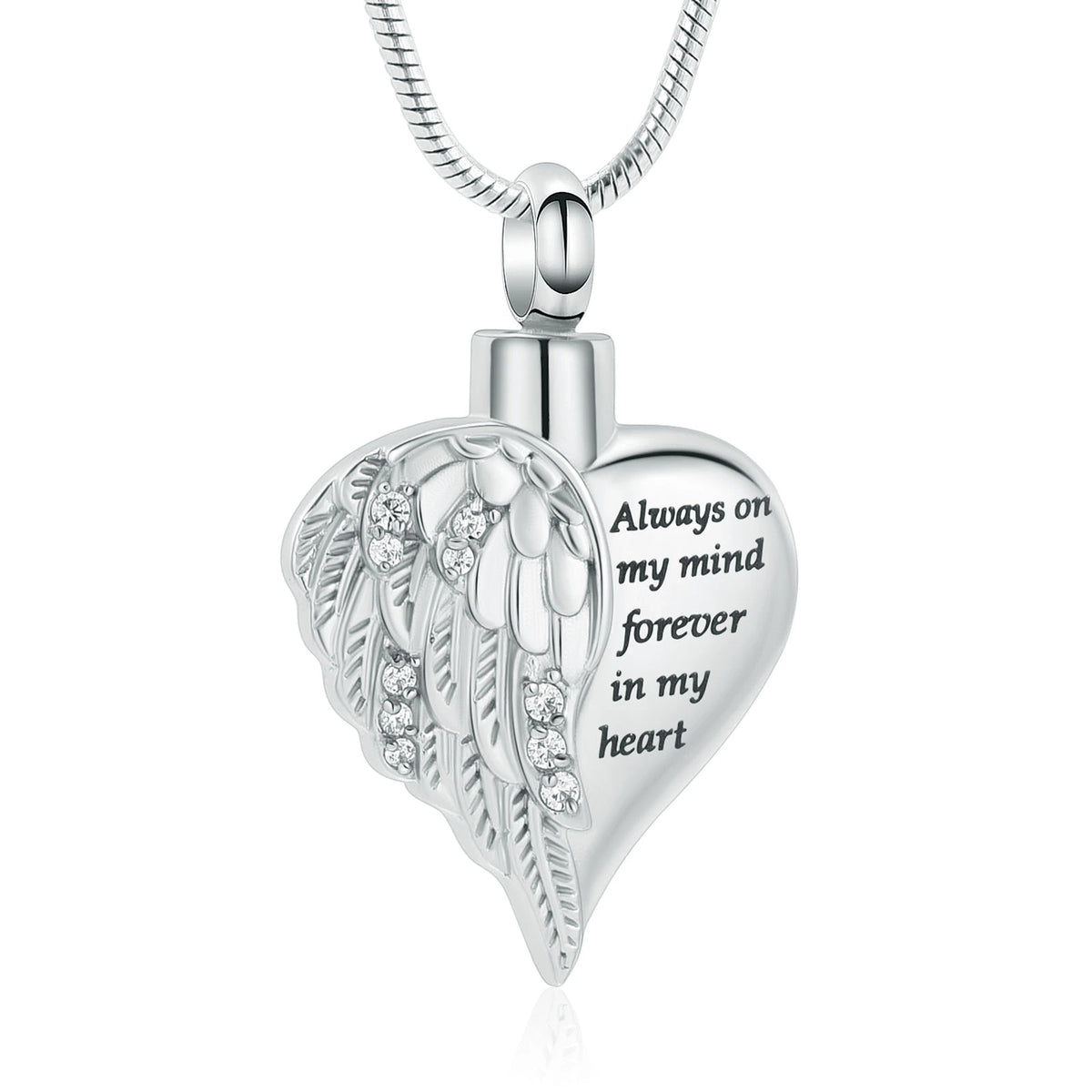 Heart Urn Keepsake Memorial Necklace