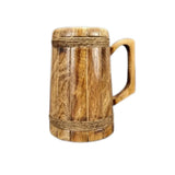 Large Mango Wood Viking Tankard