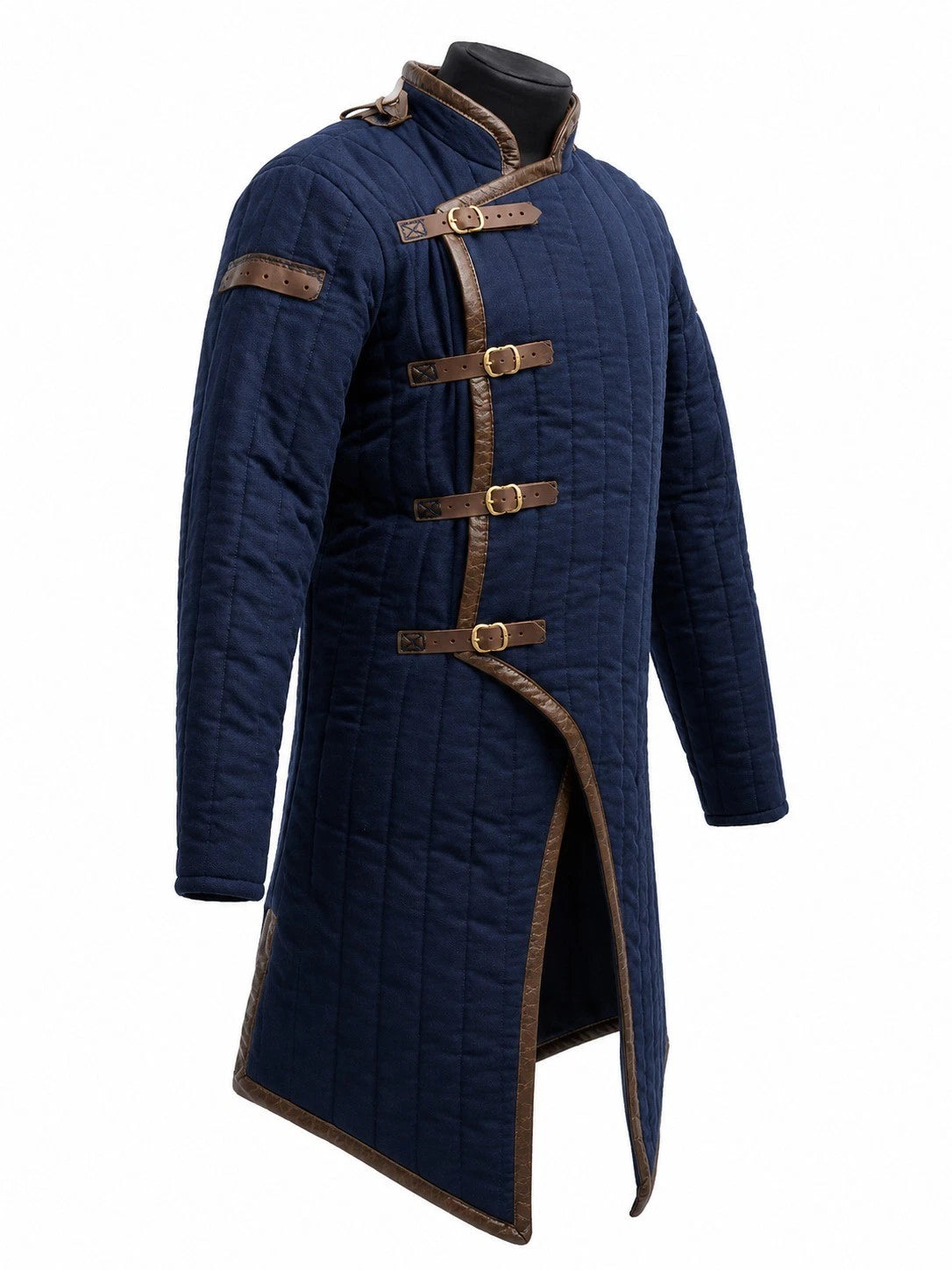 Medieval Blue Gambeson Padded Armor Jacket
