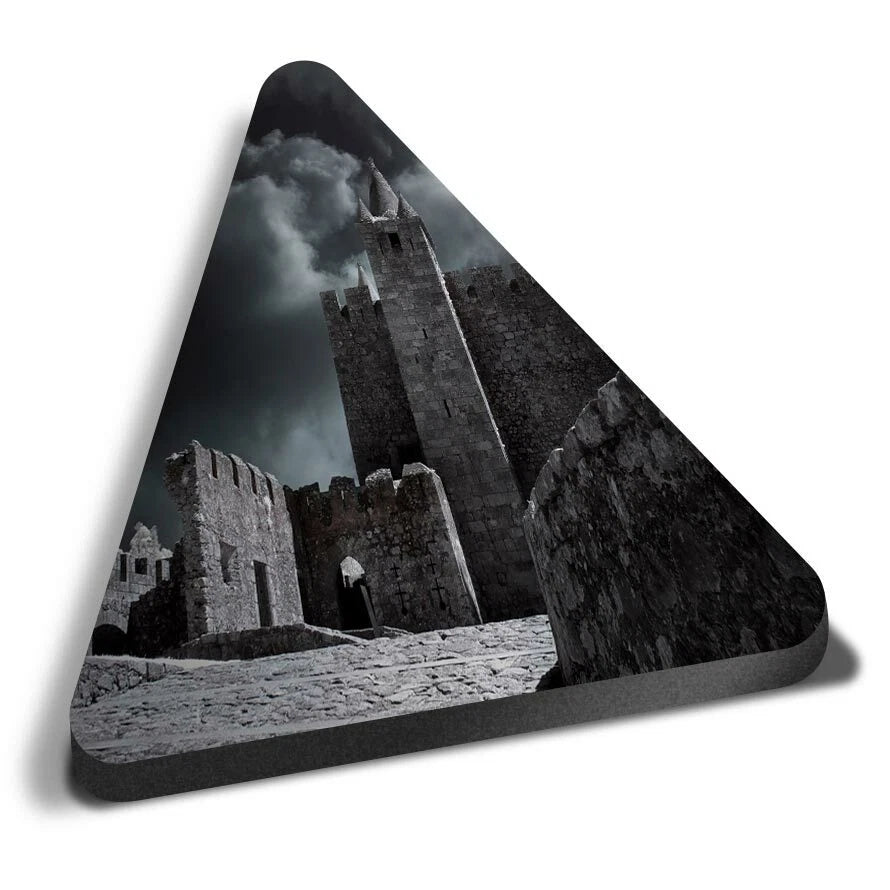 Medieval Castle Triangle MDF Magnets