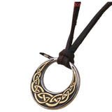 Men's Celtic Knot Circular Pendant Necklace
