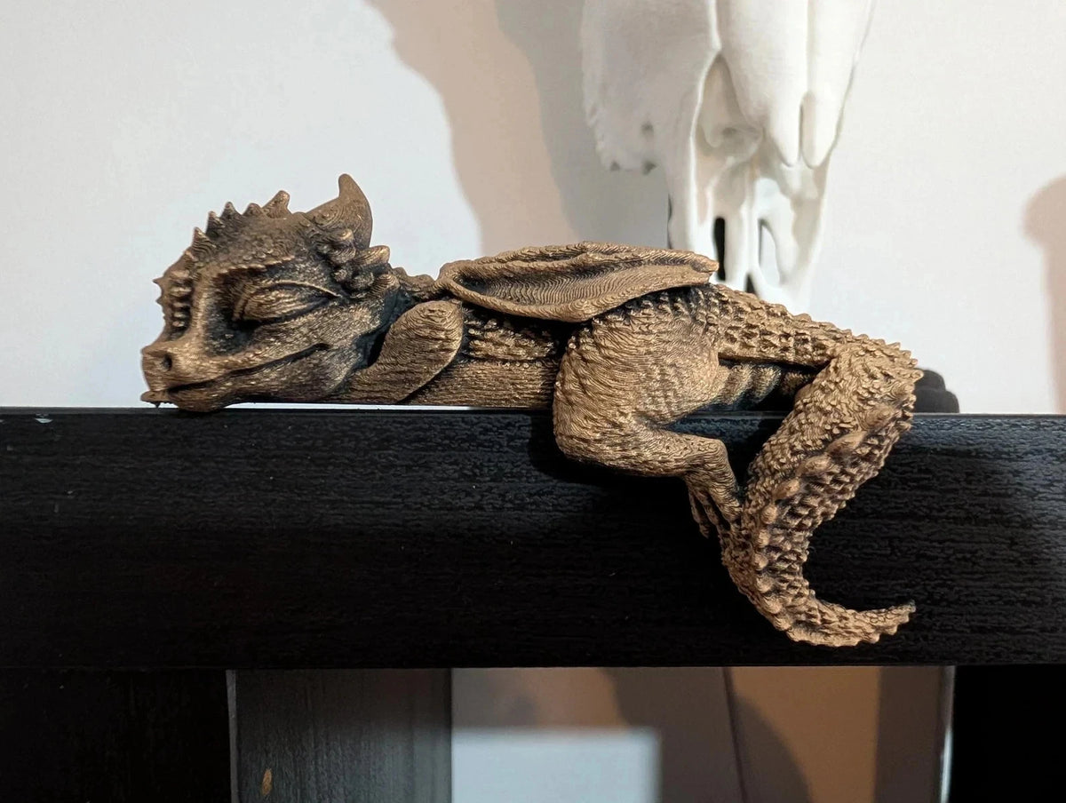 Mini Sleeping Dragon Figurine