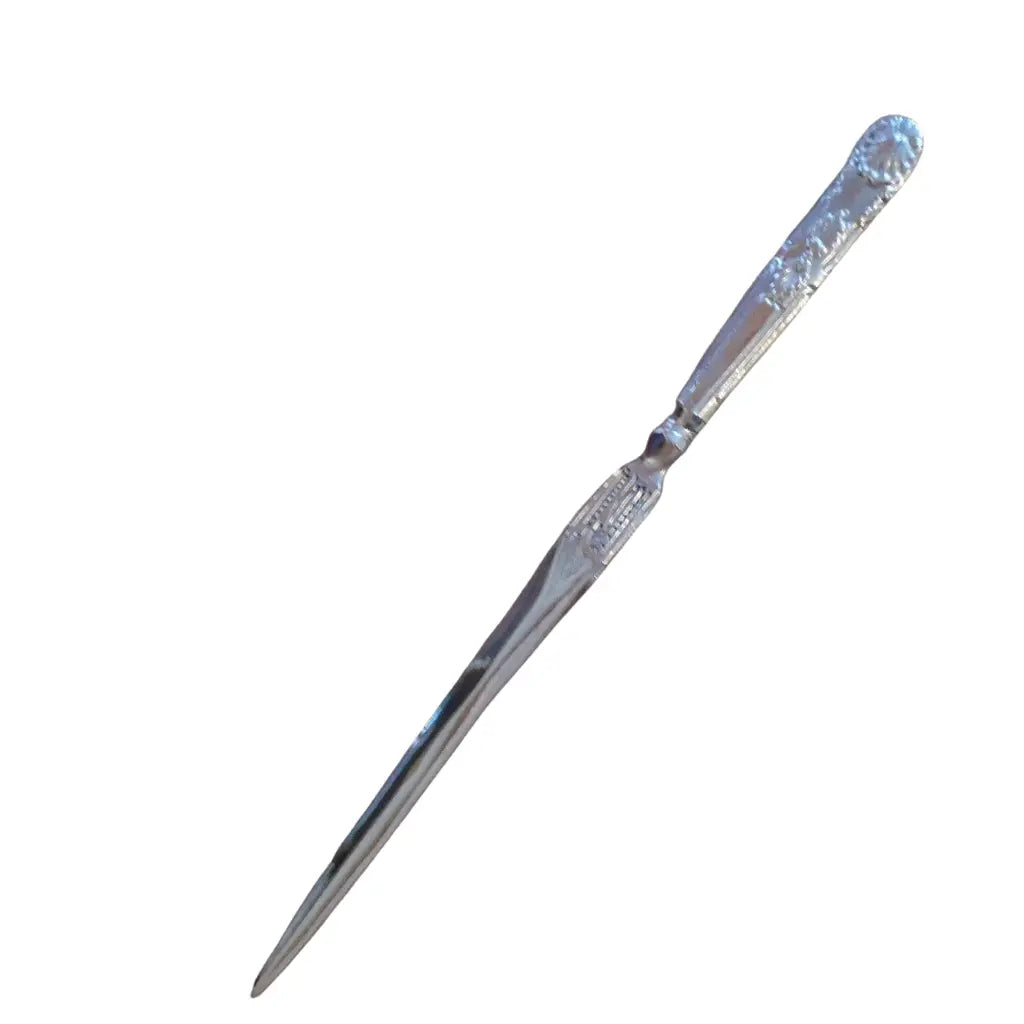 Silver Nickel Embossed Letter Opener