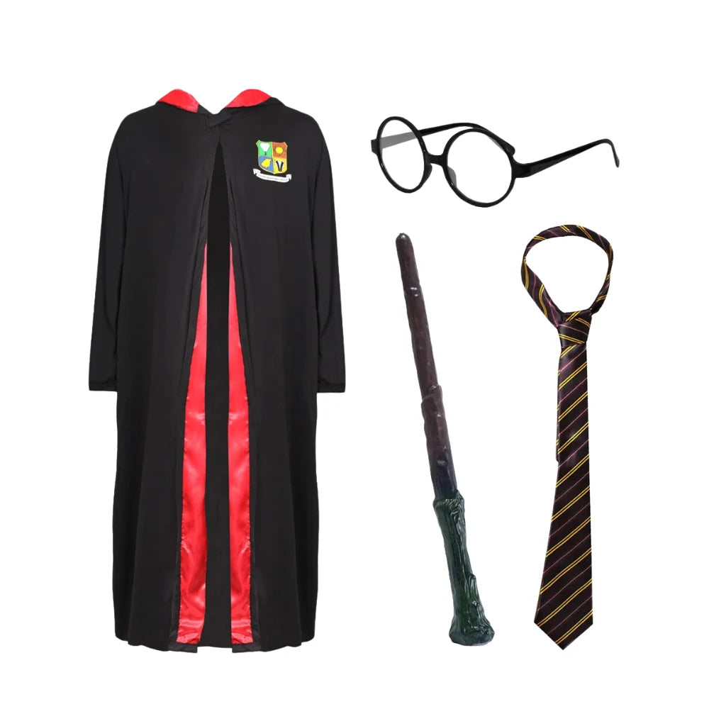 Unise Wizard Robe Costume – Magical Film, Halloween & Fancy Dress