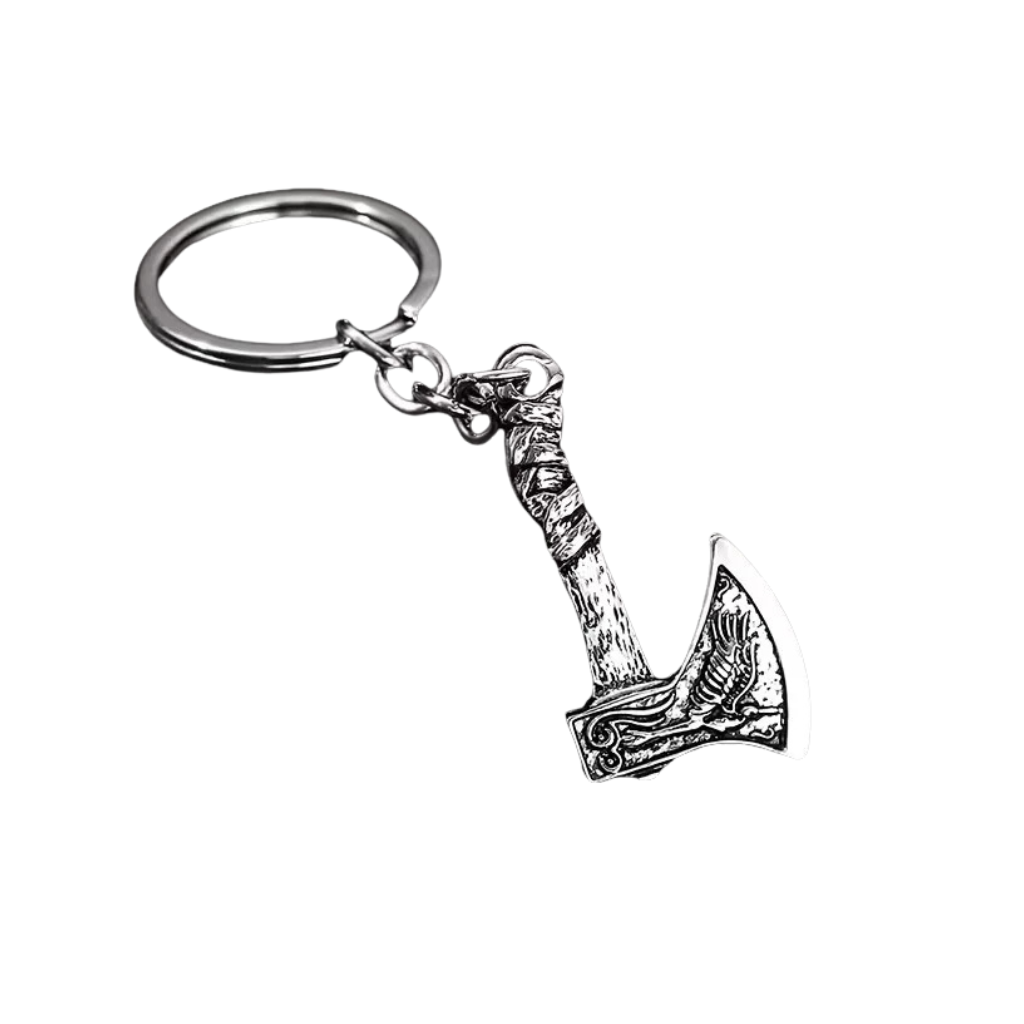 Viking Axe Keyring – Nordic Warrior Medieval Bag Charm