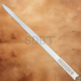 Detailed Excalibur medieval sword blade with decorative engraved design and antique finish.

Image 4