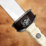 Gladiator Antique Sword Replica guard with engraved detail