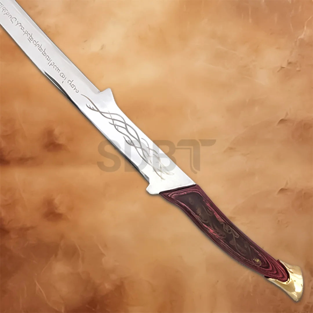 Hadhafang Sword LOTR replica featuring an elegant Elven design