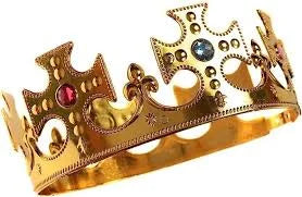 Lizzy Gold King’s Crown Vintage Jeweled Royal Costume