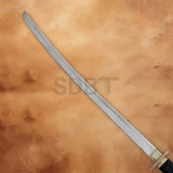 Japanese Katana 40-inch sword with silver blade and black handle