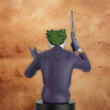 Side profile of the Eaglemoss DC Comics Joker Bust Issue #2 highlighting premium sculpted details.