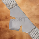 Close-up of the center section on the Star Trek Kahless Ceremonial Bat'leth Replica featuring the distinctive Klingon-inspired design.