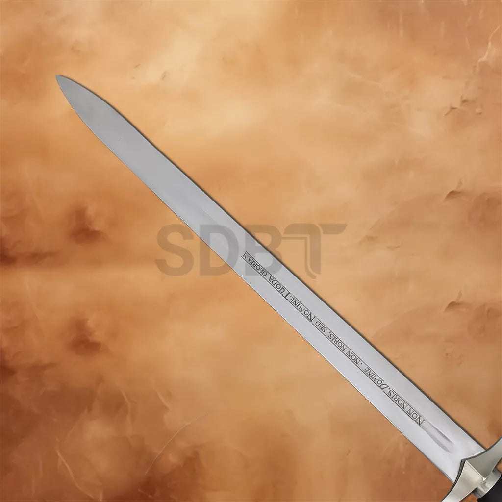 Knight’s Oath Templar Sword Replica with Silver Blade