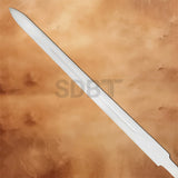 Close-up of the Link Master Sword Replica featuring a polished stainless steel blade inspired by The Legend of Zelda for cosplay and display.