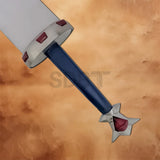 Close-up of the Link Ranger Sword Replica highlighting the blue grip, decorative star-shaped pommel, and premium fantasy-inspired design.