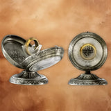 Lord of the Rings One Ring replica crafted from polished stainless steel with an engraved inscription.