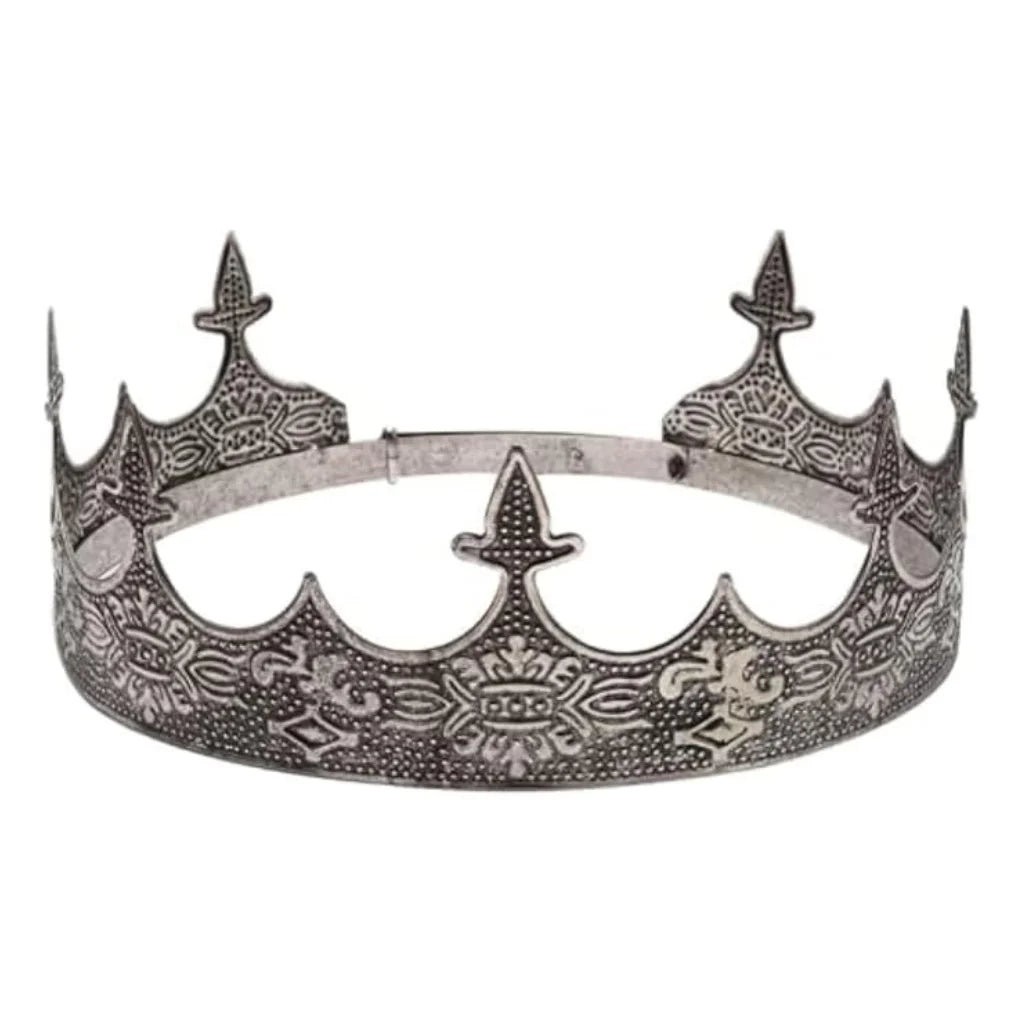 Men’s Royal Metal Diadem Crown for Halloween Costume
