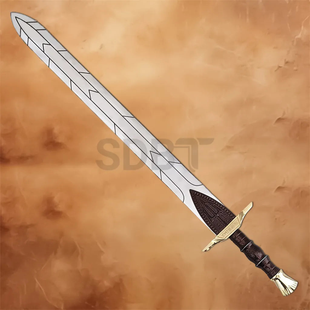 Percy Jackson Riptide sword replica featuring a silver blade and ornate handle