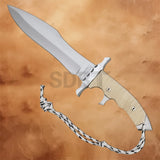 Rambo 5 Last Blood Heartstopper Bowie Knife Replica with handle lanyard detail