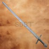 Full view of the Robin Hood Sword Replica showcasing its polished stainless steel blade and classic medieval design.