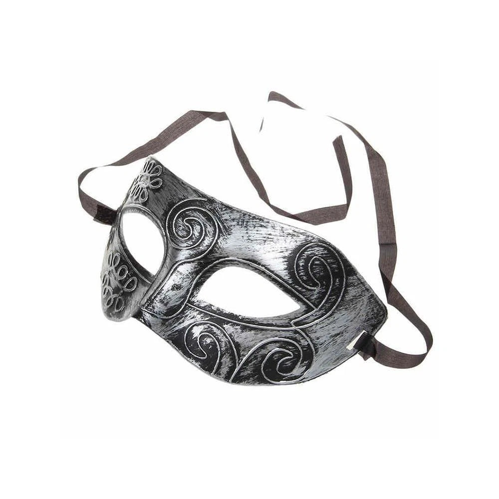 Tempest Antique Silver Swirl Masquerade Mask
