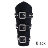 Medieval Knight PU Leather Bracers Arm Guards for Cosplay