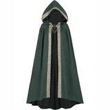 Women’s Medieval Hooded Cloak Retro Renaissance Witch Robe