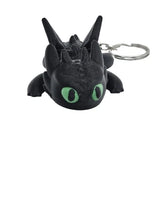 Articulated Toothless Dragon Keychain – Black or White
