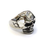 Men's Large Stainless Steel Skull Ring Gothic Biker Punk